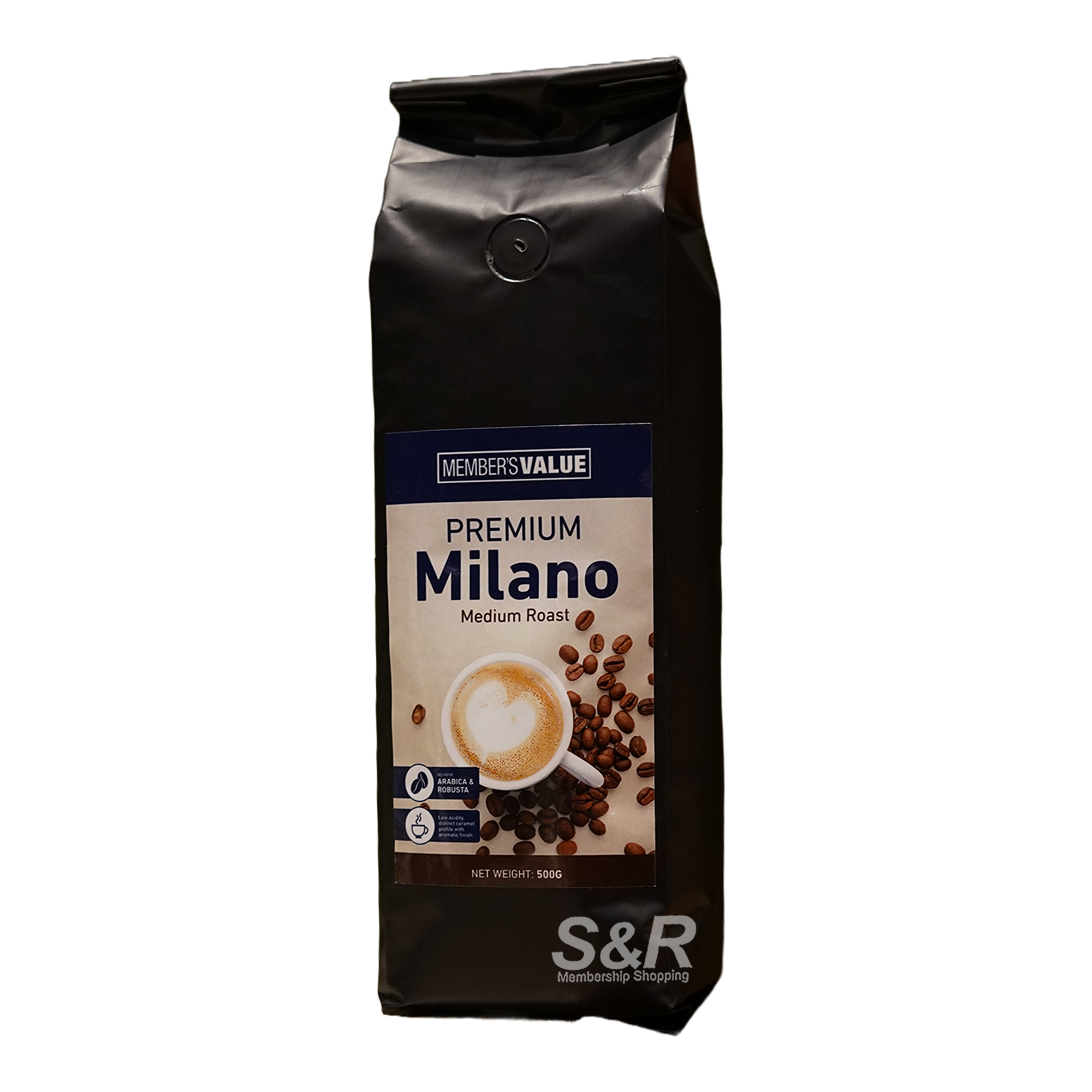Member's Value Premium Milano Medium Roast 500g Member's Value Premium Milano Medium Roast 500g
